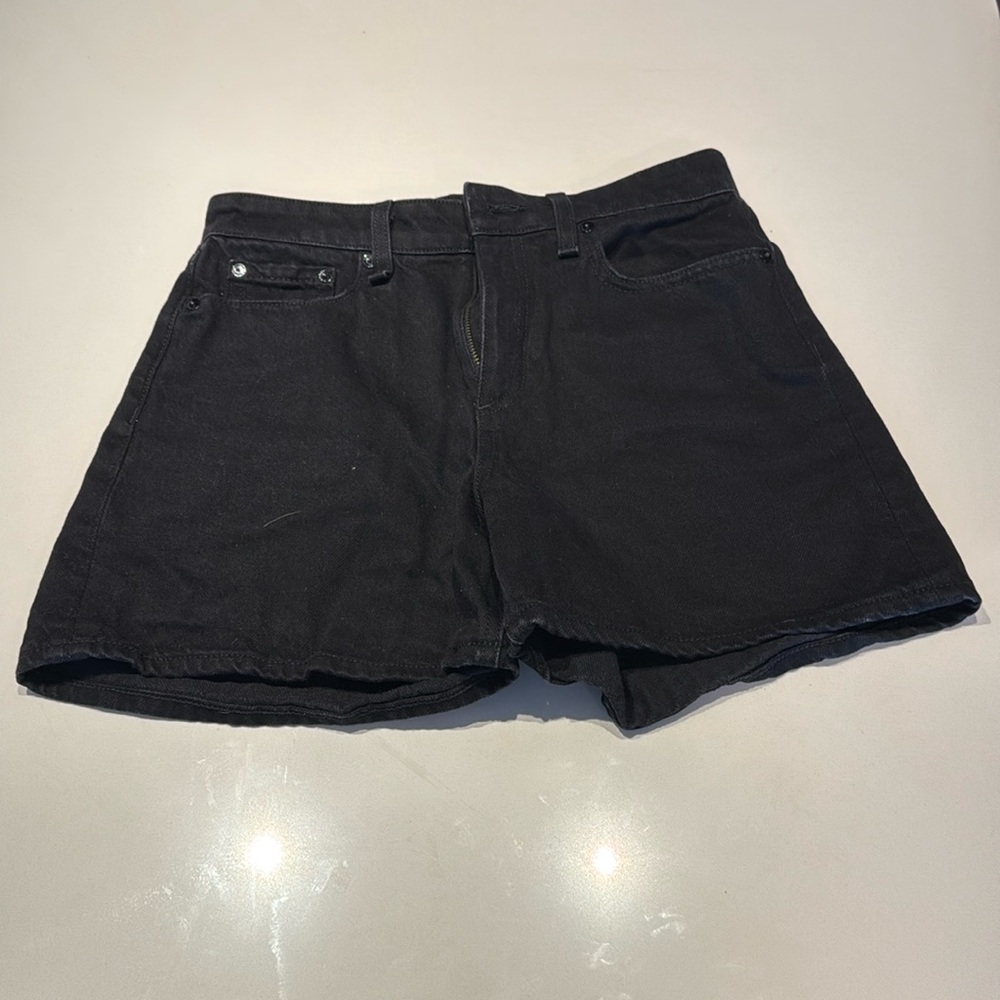 Rag & Bone black denim shorts